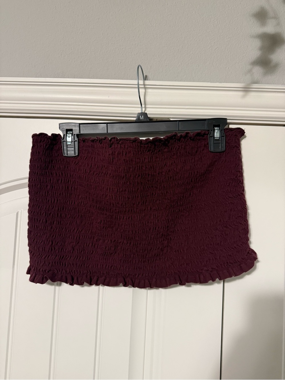 wild fable Burgundy Smocked tube top